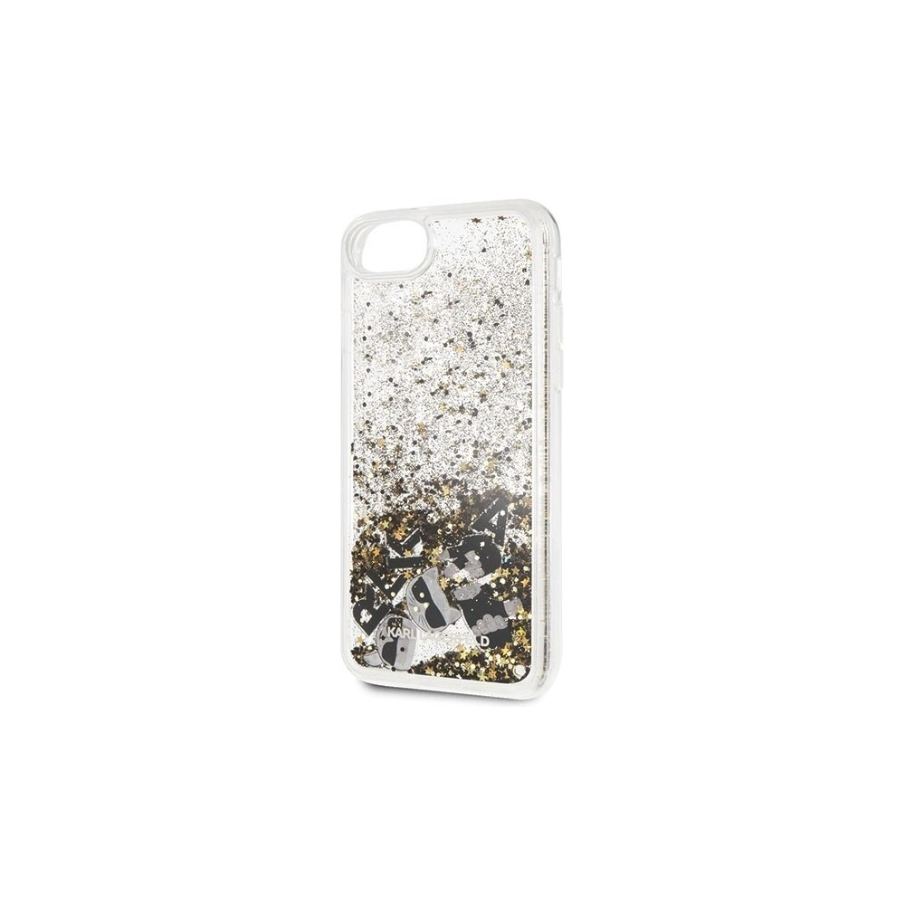 Hurtownia GSM - Karl Lagerfeld KLHCI8ROGO Apple iPhone SE 2022/SE 2020/8/7 czarno-złoty/black & gold hard case Glitter - KLD103BLKGLD - {ean13} - Hurt