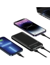 Hurtownia GSM - Powerbank USAMS US-CD202 30000mAh microUSB, USB-A, USB-C, 10W kijelzővel fekete - USA1083 - {ean13} - Hurt