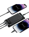 Hurtownia GSM - Powerbanka USAMS US-CD202 30000mAh microUSB, USB-A, USB-C, 10W s displejem černá/black - USA1083 - {ean13} - Hurt