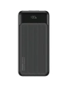 Powerbank USAMS US-CD201 30000mAh microUSB, USB-A, USB-C, 20W, PD, QC 3.0 z wyświetlaczem czarny/black