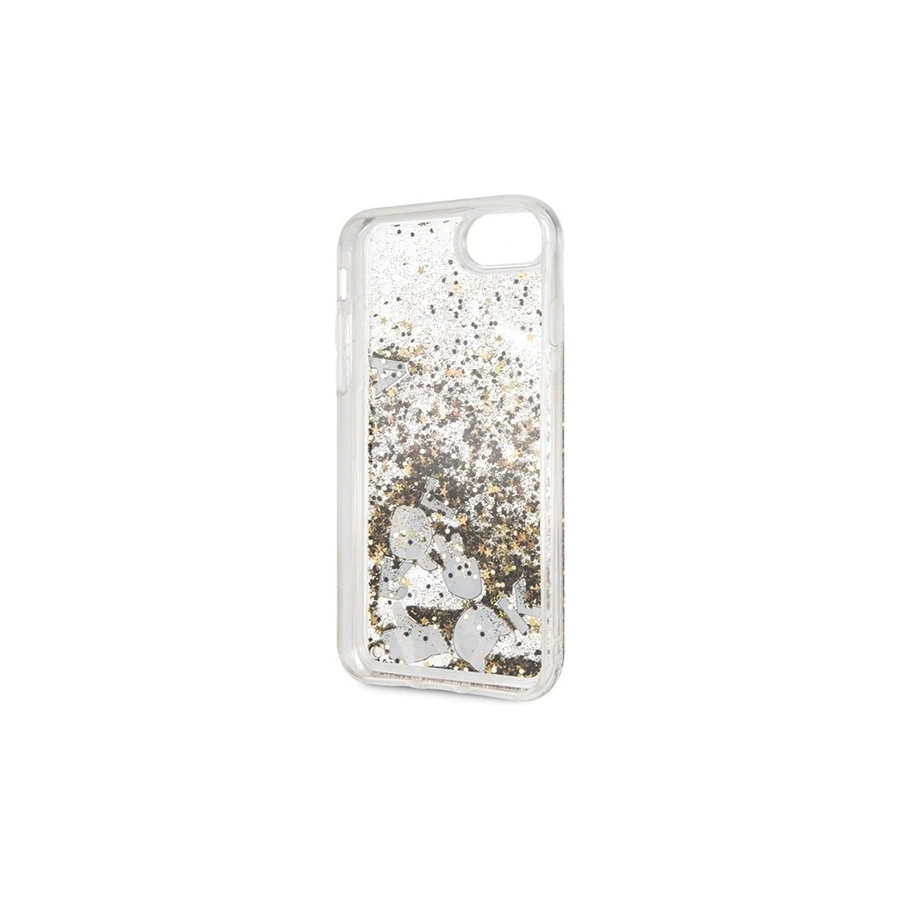 Hurtownia GSM - Karl Lagerfeld KLHCI8ROGO Apple iPhone SE 2022/SE 2020/8/7 czarno-złoty/black & gold hard case Glitter - KLD103BLKGLD - {ean13} - Hurt