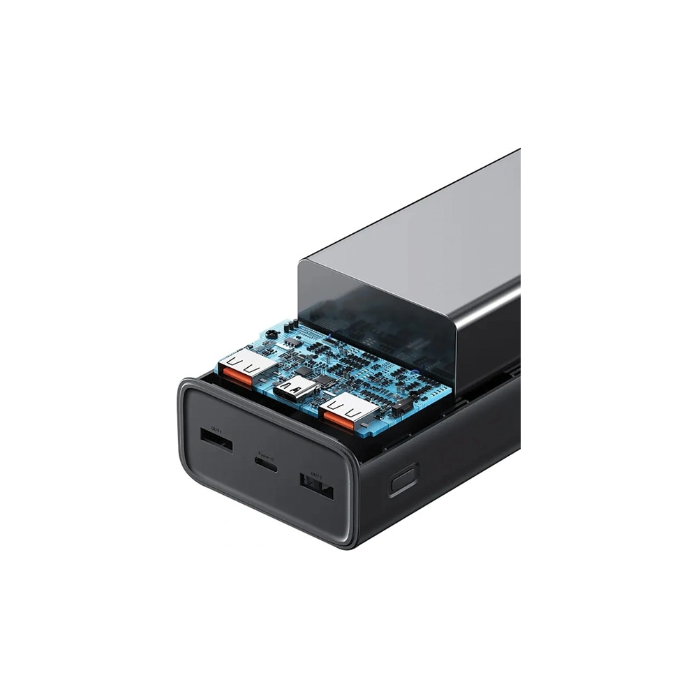 Hurtownia GSM - Powerbank USAMS PB68 30000mAh 2xUSB-A, USB-C, 20W, PD, QC 3.0 mit Display schwarz - USA1085 - {ean13} - Hurt