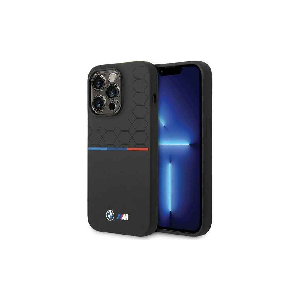 Hurtownia GSM - Case BMW BMHCP14X22SMPK Apple iPhone 14 Pro Max M Silikonmuster schwarz/black - BMW662 - {ean13} - Hurt