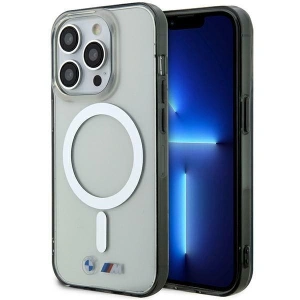 Hurtownia GSM - Etui BMW BMHMP15LHCRS Apple iPhone 15 Pro hardcase Silver Ring MagSafe transparent - BMW663 - {ean13} - Hurt