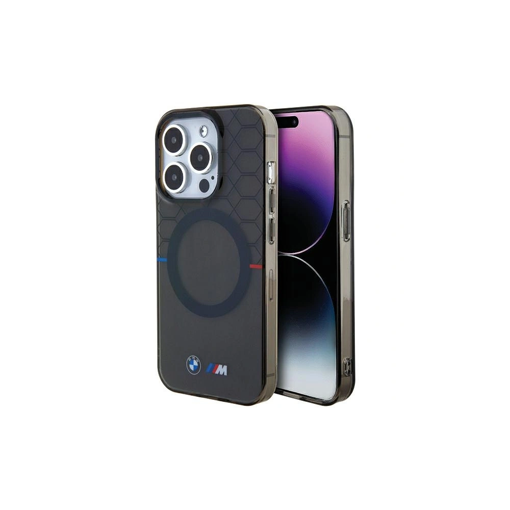 Wholesale BMW BMHMP15LHGPK Apple iPhone 15 Pro hardcase Pattern MagSafe grey - BMW664 - {ean13} - Hurt