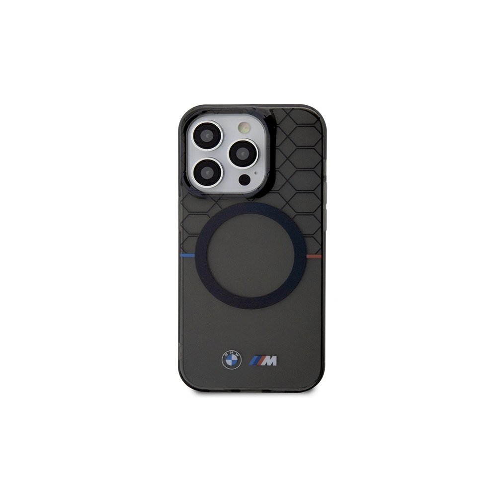 Hurtownia GSM - Etui BMW BMHMP15LHGPK Apple iPhone 15 Pro hardcase Pattern MagSafe szürke/grey - BMW664 - {ean13} - Hurt