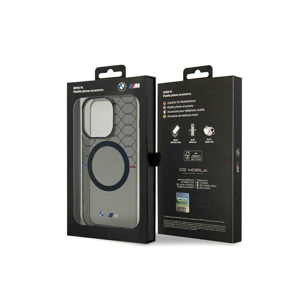 Wholesale BMW BMHMP15LHGPK Apple iPhone 15 Pro hardcase Pattern MagSafe grey - BMW664 - {ean13} - Hurt