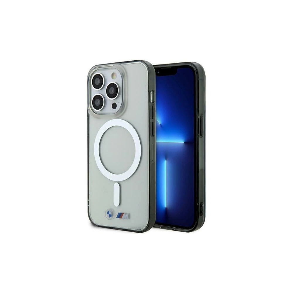 Hurtownia GSM - Etui BMW BMHMP15XHCRS Apple iPhone 15 Pro Max hardcase Silver Ring MagSafe transparent - BMW665 - {ean13} - Hurt