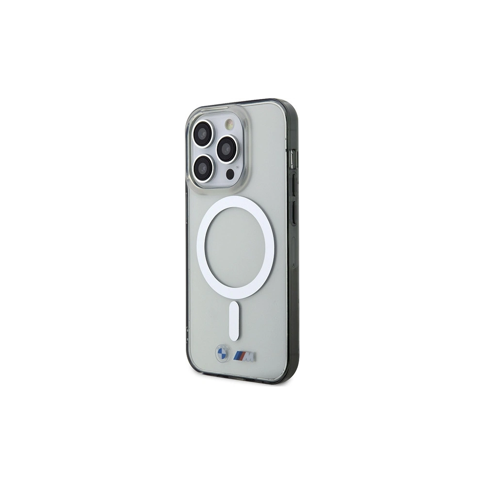 Hurtownia GSM - Case BMW BMHMP15XHCRS Apple iPhone 15 Pro Max Hardcase Silver Ring MagSafe transparent - BMW665 - {ean13} - Hurt