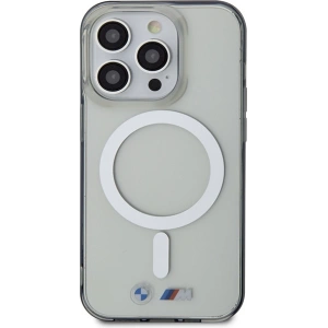 Hurtownia GSM - Etui BMW BMHMP15XHCRS Apple iPhone 15 Pro Max keménytok Silver Ring MagSafe átlátszó - BMW665 - {ean13} - Hurt