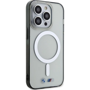 Hurtownia GSM - Etui BMW BMHMP15XHCRS Apple iPhone 15 Pro Max keménytok Silver Ring MagSafe átlátszó - BMW665 - {ean13} - Hurt