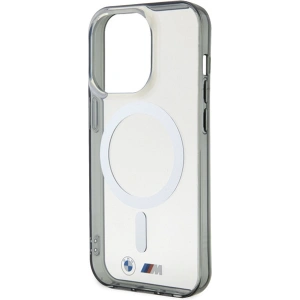 Hurtownia GSM - Etui BMW BMHMP15XHCRS Apple iPhone 15 Pro Max keménytok Silver Ring MagSafe átlátszó - BMW665 - {ean13} - Hurt