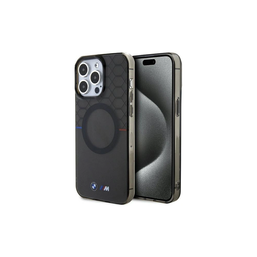 Hurtownia GSM - Etui BMW BMHMP15XHGPK Apple iPhone 15 Pro Max hardcase Pattern MagSafe gri/grey - BMW666 - {ean13} - Hurt