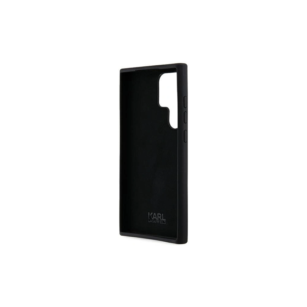 Hurtownia GSM - Etui Karl Lagerfeld KLHCS23LSMHKNPK Samsung Galaxy S23 Ultra Silicone Ikonik Metal Pin černý/black - KLD1937 - {ean13} - Hurt