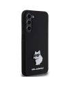Wholesale Karl Lagerfeld KLHCS23MSMHCNPK Samsung Galaxy S23+ Plus hardcase Silicone Choupette Metal Pin black - KLD1938 - {ean13} - Hurt