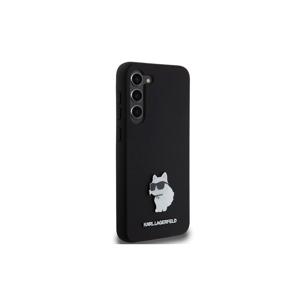Hurtownia GSM - Case Karl Lagerfeld KLHCS23MSMHCNPK Samsung Galaxy S23+ Plus Hardcase Silikon Choupette Metallpin schwarz/black - KLD1938 - {ean13} - Hurt
