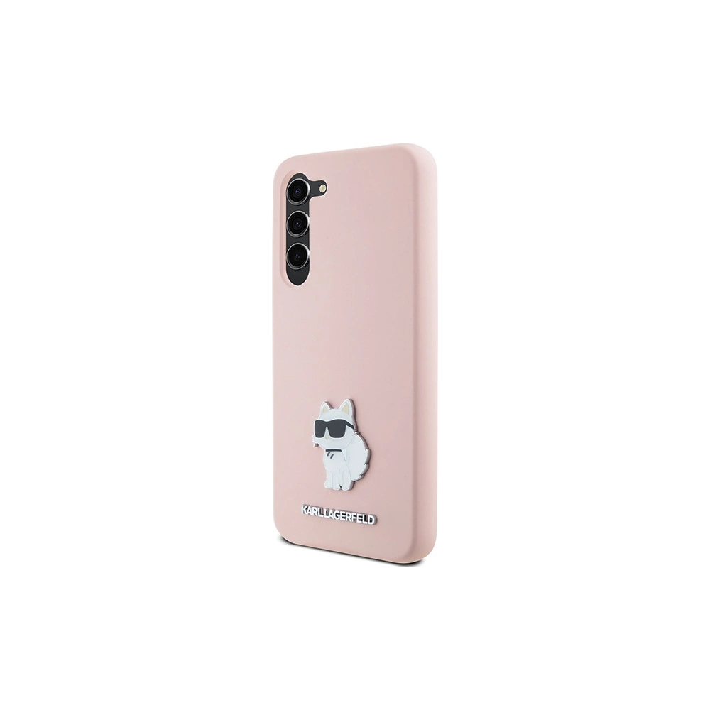 Hurtownia GSM - Etui Karl Lagerfeld KLHCS23MSMHCNPP Samsung Galaxy S23+ Plus Silicon Choupette Metal Pin roz/roz - KLD1939 - {ean13} - Hurt