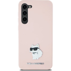 Hurtownia GSM - Etui Karl Lagerfeld KLHCS23MSMHCNPP Samsung Galaxy S23+ Plus Silicon Choupette Metal Pin roz/roz - KLD1939 - {ean13} - Hurt