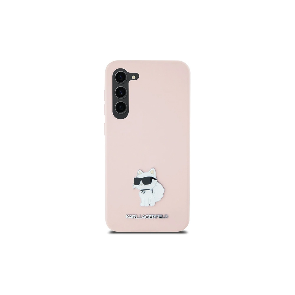 Hurtownia GSM - Etui Karl Lagerfeld KLHCS23MSMHCNPP Samsung Galaxy S23+ Plus Silicon Choupette Metal Pin roz/roz - KLD1939 - {ean13} - Hurt