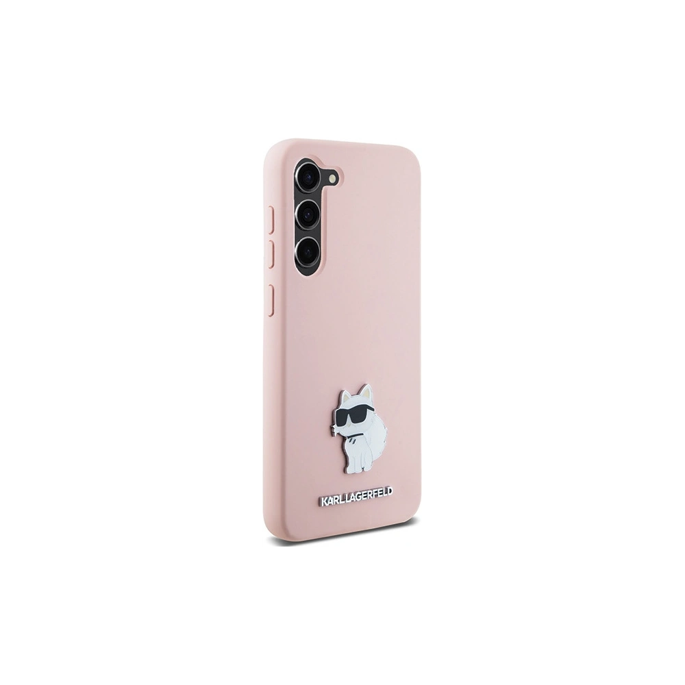 Hurtownia GSM - Etui Karl Lagerfeld KLHCS23MSMHCNPP Samsung Galaxy S23+ Plus Silicon Choupette Metal Pin roz/roz - KLD1939 - {ean13} - Hurt