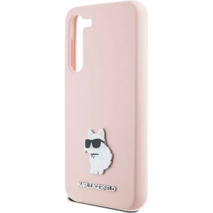 Hurtownia GSM - Etui Karl Lagerfeld KLHCS23MSMHCNPP Samsung Galaxy S23+ Plus Silicon Choupette Metal Pin roz/roz - KLD1939 - {ean13} - Hurt