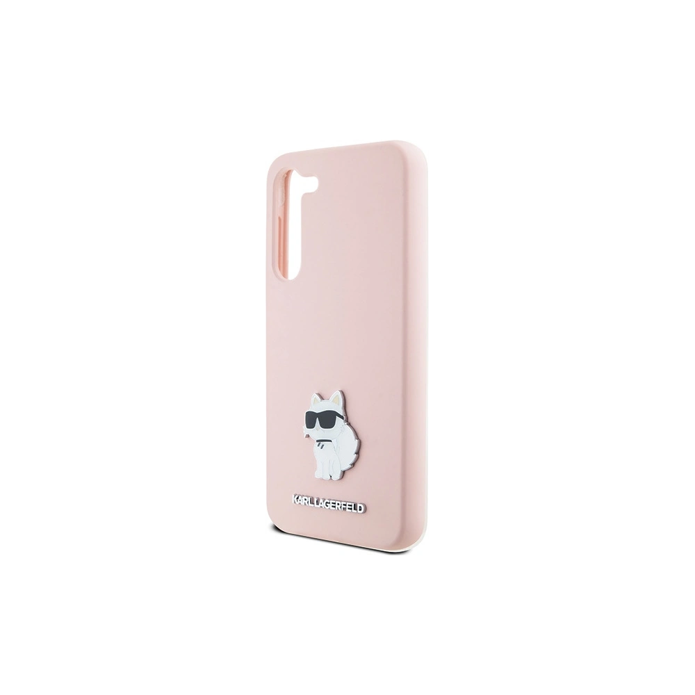 Hurtownia GSM - Etui Karl Lagerfeld KLHCS23MSMHCNPP Samsung Galaxy S23+ Plus Silicon Choupette Metal Pin roz/roz - KLD1939 - {ean13} - Hurt