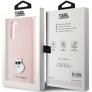 Hurtownia GSM - Etui Karl Lagerfeld KLHCS23MSMHCNPP Samsung Galaxy S23+ Plus Silicon Choupette Metal Pin roz/roz - KLD1939 - {ean13} - Hurt