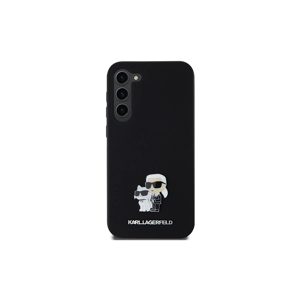 Hurtownia GSM - Etui Karl Lagerfeld KLHCS23MSMHKCNPK Samsung Galaxy S23+ Plus hardcase Silicone Karl&Choupette Metal Pin czarny/black - KLD1940 - {ean13} - Hurt