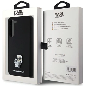 Hurtownia GSM - Etui Karl Lagerfeld KLHCS23MSMHKCNPK Samsung Galaxy S23+ Plus hardcase Silicon Karl&Choupette Metal Pin negru/black - KLD1940 - {ean13} - Hurt