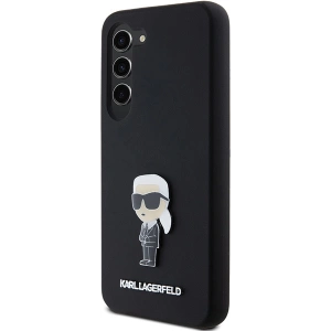 Hurtownia GSM - Etui Karl Lagerfeld KLHCS23MSMHKNPK Samsung Galaxy S23+ Plus Silicon Ikonik Metal Pin negru/black - KLD1941 - {ean13} - Hurt
