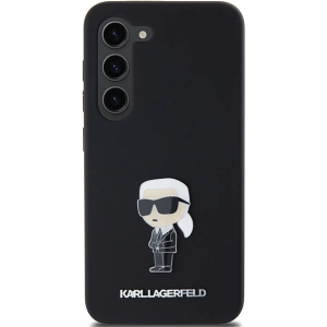 Hurtownia GSM - Etui Karl Lagerfeld KLHCS23MSMHKNPK Samsung Galaxy S23+ Plus Silicon Ikonik Metal Pin negru/black - KLD1941 - {ean13} - Hurt