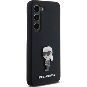 Hurtownia GSM - Etui Karl Lagerfeld KLHCS23MSMHKNPK Samsung Galaxy S23+ Plus Silicon Ikonik Metal Pin negru/black - KLD1941 - {ean13} - Hurt
