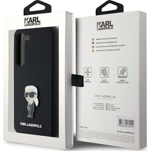 Hurtownia GSM - Etui Karl Lagerfeld KLHCS23MSMHKNPK Samsung Galaxy S23+ Plus Silicon Ikonik Metal Pin negru/black - KLD1941 - {ean13} - Hurt