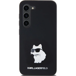 Hurtownia GSM - Etui Karl Lagerfeld KLHCS23SSMHCNPK Samsung Galaxy S23 kemény tok Szilikon Choupette Fém Kitűző fekete/black - KLD1942 - {ean13} - Hurt