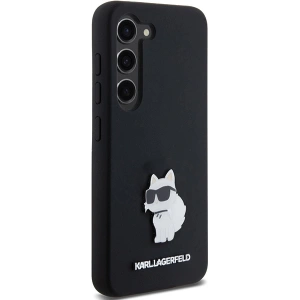 Hurtownia GSM - Etui Karl Lagerfeld KLHCS23SSMHCNPK Samsung Galaxy S23 kemény tok Szilikon Choupette Fém Kitűző fekete/black - KLD1942 - {ean13} - Hurt