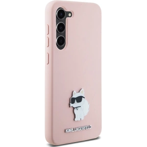 Hurtownia GSM - Etui Karl Lagerfeld KLHCS23SSMHCNPP Samsung Galaxy S23 Szilikon Choupette Fém Kitűző rózsaszín/pink - KLD1943 - {ean13} - Hurt
