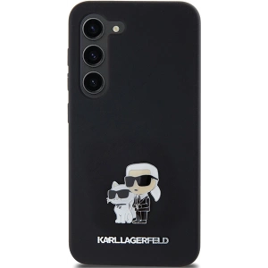 Hurtownia GSM - Etui Karl Lagerfeld KLHCS23SSMHKCNPK Samsung Galaxy S23 kemény tok Szilikon Karl&Choupette Fém Tű fekete/black - KLD1944 - {ean13} - Hurt