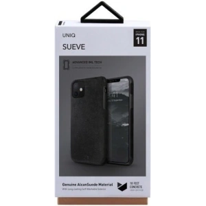 Etui UNIQ Sueve Apple iPhone 11 czarny/charcoal black