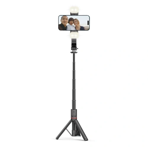 Kijek Tech-Protect L05s Wireless Selfie Stick Tripod & Led Light Black