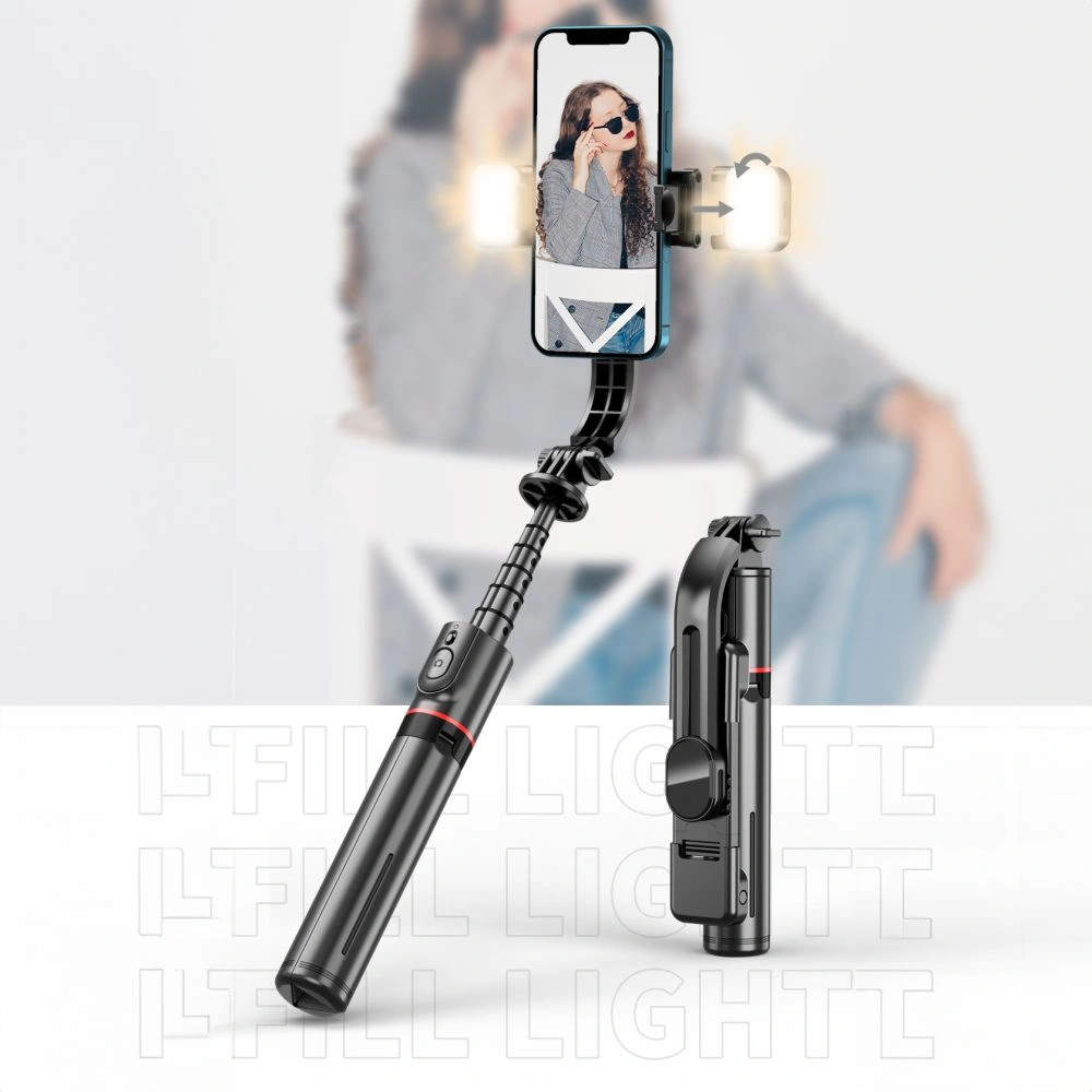 Hurtownia GSM - Kijek Tech-Protect L05s Bezdrátový selfie tyč a stativ s LED světlem černý - THP2684 - {ean13} - Hurt
