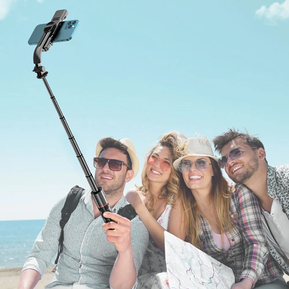 Hurtownia GSM - Kijek Tech-Protect L05s Bezdrátový selfie tyč a stativ s LED světlem černý - THP2684 - {ean13} - Hurt