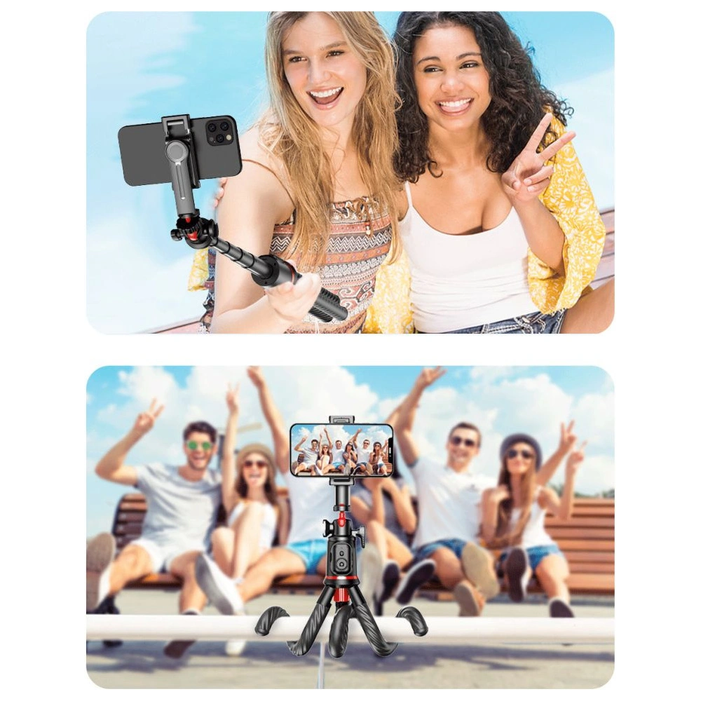 Hurtownia GSM - Kijek Tech-Protect L07s Bluetooth Selfie Stick Flexibilní Stativ Černý - THP2685 - {ean13} - Hurt