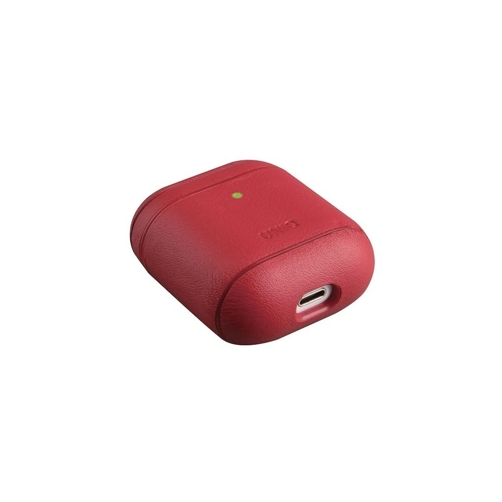 Hurtownia GSM - Etui UNIQ Terra Apple AirPods 1/2 echtes Leder rot/red - UNIQ93RED - {ean13} - Hurt