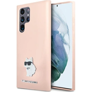 Wholesale Karl Lagerfeld KLHCS23LSMHCNPP Samsung Galaxy S23 Ultra Silicone Choupette Metal Pin pink - KLD1946 - {ean13} - Hurt