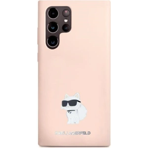 Wholesale Karl Lagerfeld KLHCS23LSMHCNPP Samsung Galaxy S23 Ultra Silicone Choupette Metal Pin pink - KLD1946 - {ean13} - Hurt