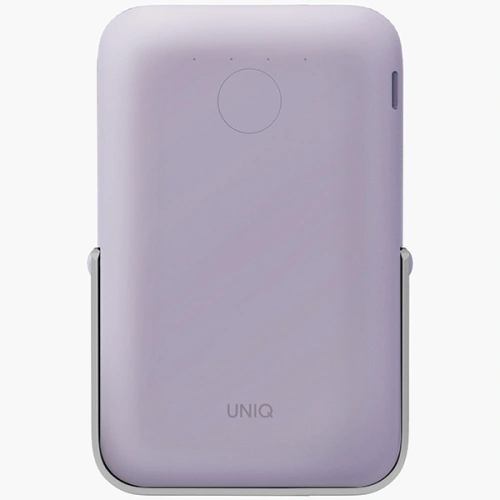 Powerbank magnetyczny UNIQ Hoveo 5000mAh USB-C 20W PD Fast charge Wireless Magnetic liliowy/lilac lavender