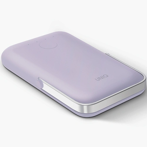 Powerbank magnetyczny UNIQ Hoveo 5000mAh USB-C 20W PD Fast charge Wireless Magnetic liliowy/lilac lavender