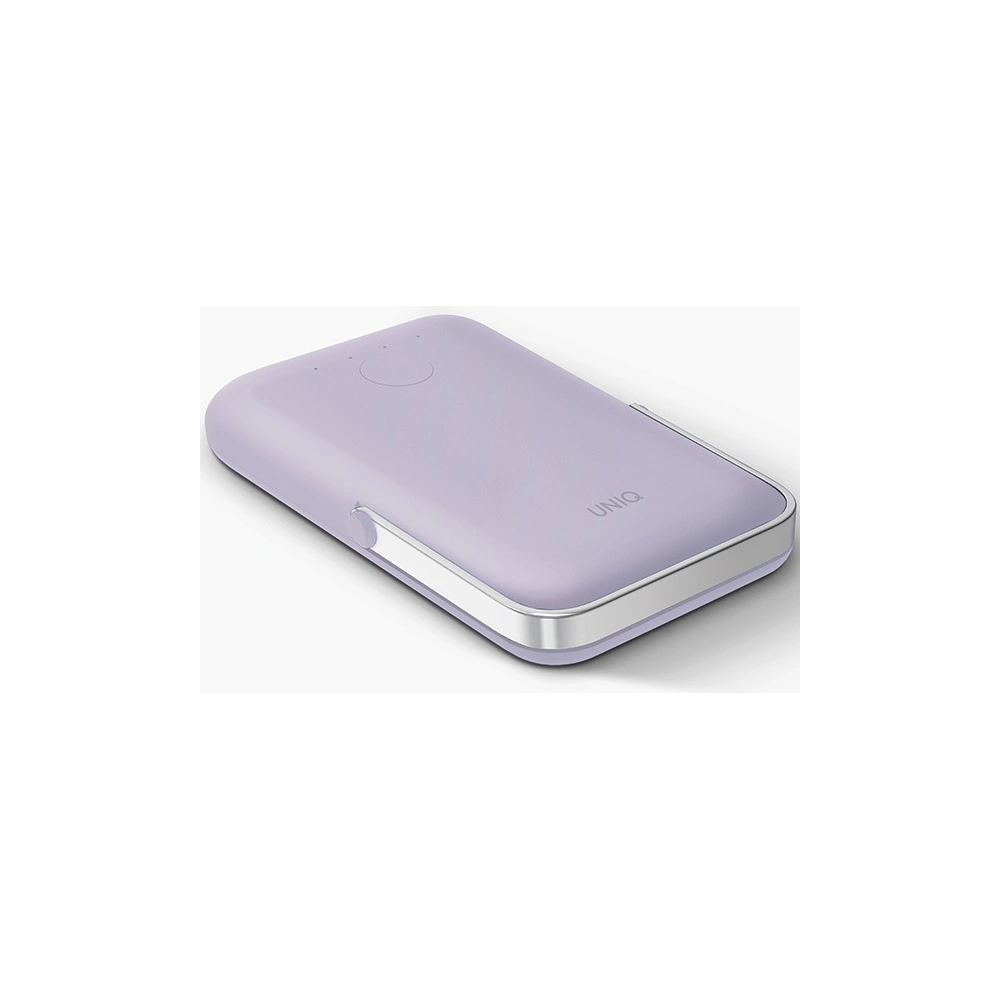 Hurtownia GSM - Powerbank mágneses UNIQ Hoveo 5000mAh USB-C 20W PD Gyors töltés Vezeték nélküli Magnetic lila/lilac levendula - UNIQ1116 - {ean13} - Hurt