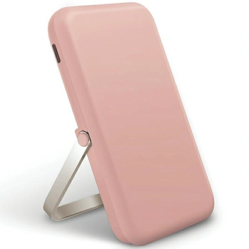 Powerbank magnetyczny UNIQ Hoveo 5000mAh USB-C 20W PD Fast charge Wireless Magnetic różowy/blush pink