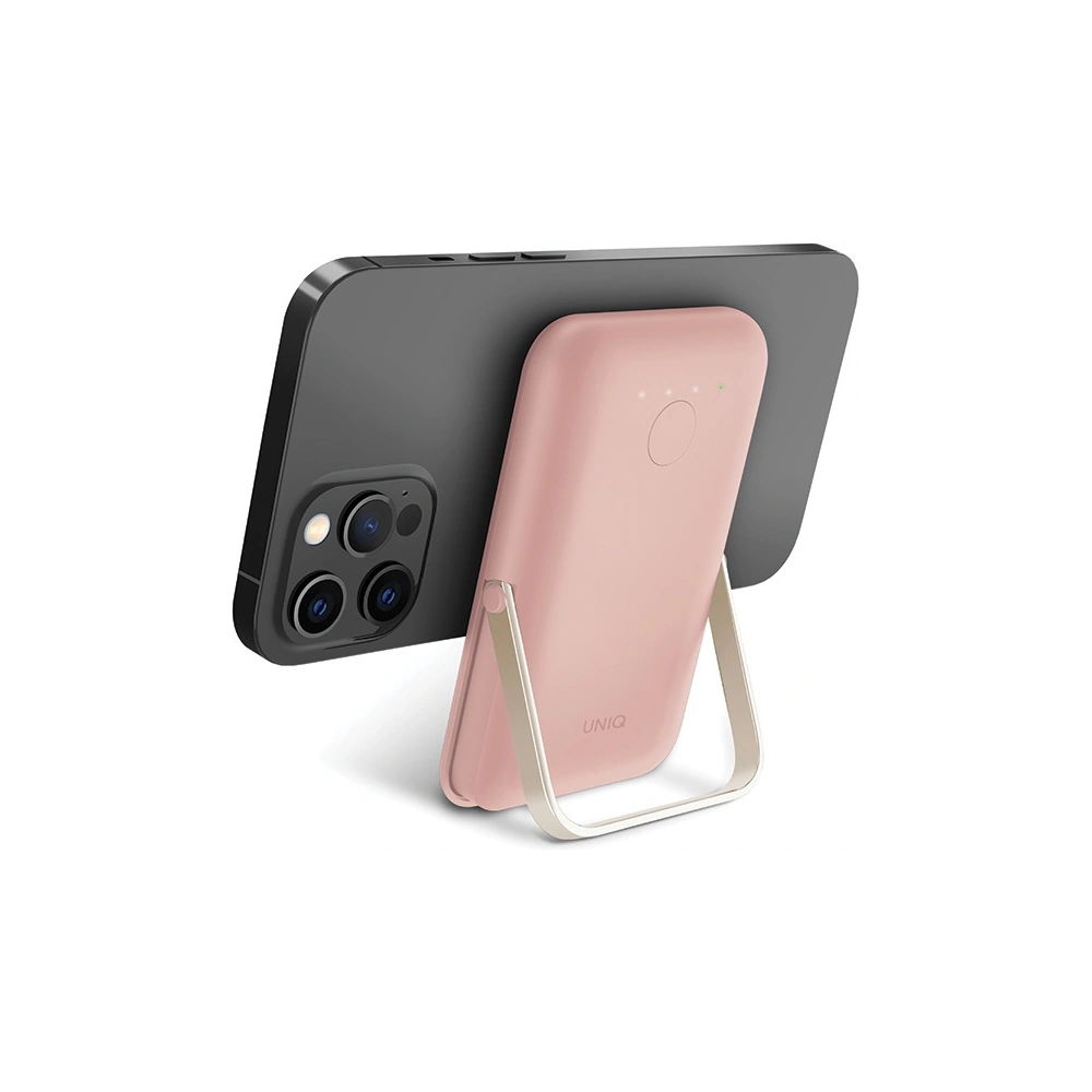 Hurtownia GSM - Powerbank magnetic UNIQ Hoveo 5000mAh USB-C 20W PD Încărcare rapidă Wireless Magnetic roz/blush pink - UNIQ1118 - {ean13} - Hurt